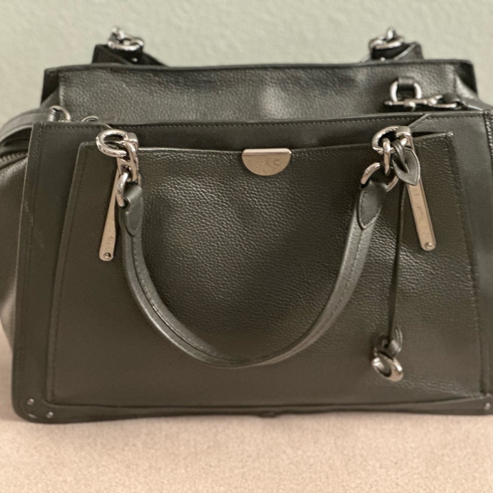 Large Black Coach leather  handbag